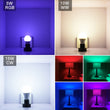 5W 10W 15W LED RGB Light Bulb 220V 110V B22 Magic Changeable Lamp 16 Colors Smart Lampada+IR Control Home Decoration RGB+White
