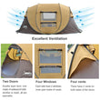 Desert&Fox Automatic Pop-up Tent, 3-4 Person Outdoor Instant Setup Tent 4 Season Waterproof Tent for Hiking, Camping, Travelling