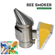 Beekeeping Smoker Stainless Steel Equipment Hive Box Tool Supplies For Beehive Bee Manual Smoke Maker With Hanging Hook Tools