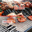 3Pcs Non-stick BBQ Grill Mesh Mat Grid Shape Barbecue Mat Baking Mat Reusable BBQ Mat Heat-resistant Picnic Tools