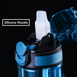 550ml/750ml Sports Water Bottle With Straw Portable Gym Fitness Sports Shaker Drink Bottle Drinkware Waterbottle Eco-Friendly