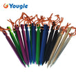 10pcs/set 18cm Aluminum alloy Tent Pegs with Rope Stake Camping Hiking Equipment Outdoor Traveling Tent Accessories