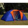 5-8 Person Big Camping Tent Waterproof Double Layer Two Bedrooms Travel Tent for Family Party Travel Fishing 420x220x175cm