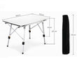 Folding Camping Table Outdoor BBQ Backpacking Aluminum Alloy Desk Furniture Computer Bed Portable Durable Barbecue Lightweight