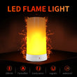 BUYBAY LED Flame Effect Light Rechargeable Portable Night Light Emulation Fire Flickering Lamp Vintage Atmosphere Decor Lighting