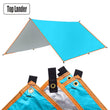 3x5m 3x4m Sun Shelter Tent Tarp for Beach Waterproof Shade Outdoor Camping Hammock Rain Fly Pool Tarpaulin Garden Awning Canopy