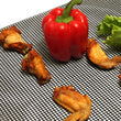 30x40CM Non-Stick Grid Shape BBQ Mat Cooking Grilling Sheet Liner Fish Vegetable Smoker Mats Outdoor Baking Kitchen Accessories