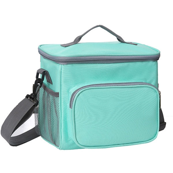 Large Shoulder Thicker Cooler Bag Thermal Lunch Bag Tote Insulated Ice Pack Portable Picnic Drink Food Beer Storage Container