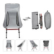 Outdoor Camping Chair Ultralight Folding Moon Chairs 150KG High Load Quality Aluminiu Alloy Fishing Chair For Picnic BBQ Beach