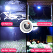120LEDs Portable Lantern Outdoor Camping Lamp Remote Control Rechargeable Solar Powered Night Market Light Emergency Power Bank