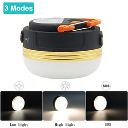 KHLITEC Mini Portable Camping Lights 3W LED Camping Lantern Tents lamp Outdoor Hiking Night Hanging lamp USB Rechargeable