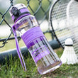 UZSPACE Water Bottle Protein Shaker Sport Hiking Climb Gym Plastic Bottle Portable Leakproof Tritan Drinkware Bpa Free 350/550ML