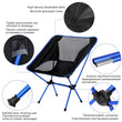 Camping Folding Chair Max Load 150kg Portable Lightweight Chair For Office Home Hiking Picnic BBQ Beach Outdoor Fishing Chairs