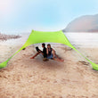 Family Beach Sunshade Lightweight Sun Shade Tent With Sandbag Anchors 4 Free Pegs UPF50+ UV Large Portable Canopy Drop shipping