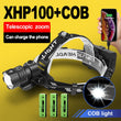 500000 LM XHP100 Powerful Led Headlamp 18650 XHP90.2 Led Headlight Rechargeable USB Head Flashlight XHP70 Zoom Head Torch Light