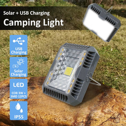 Portable Lantern Camping Light USB+Solar Charging Flashlight Camping Tent Light Outdoor Portable Hanging Lamp Solar Led Lantern