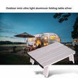 Portable Mini Picnic Table Beach Camping Travel 7075 Aluminum Ultralight Folding Waterproof Foldable 40DC23
