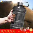 1L/1.5L/2.2L Large Capacity Water Bottle Protein Shaker Sports Drinking Kettle Cycling Gym Fitness Training Camping Drinkware
