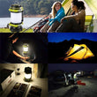8000 Lumen 100W Long Use，USB Rechargeable LED Torch Camping Lantern Water Resistant Outdoor Search Flashlight for Fish Hunt