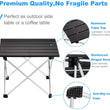 Ultralight Portable Folding Camping Table Foldable Outdoor Dinner Desk High Strength Aluminum Alloy For Garden Party Picnic BBQ
