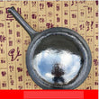 34CM Chinese style traditional handmade iron pot thickening non coated round bottom pan wok cook large cooking pot