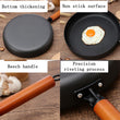 Cast Iron Pot Vintage Forged Chinese Wok Non-stick Frying Pan Home 26CM Kitchen Wok Cooking Pot for Induction Cooker Gas Stove