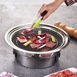 Korean Charcoal Barbecue Grill Stainless Steel Non-stick Barbecue Tray Grills Portable Charcoal Stove for Outdoor Camping bbq