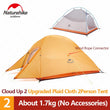 Naturehike tent Upgrade Cloud Up 1 2 3 Persons Camping Tent Outdoor 20D Silicone Ultralight Tent With Free Mat NH17T001-T