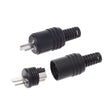 2 pcs 2 pin Black DIN Plug Speaker and HiFi Connector Screw Terminals Connector Power Audio Lamp Signal Plug Adapters