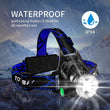 LED Headlamp Super Bright Headlight T6/L2 Outdoors Waterproof Zoomable USB Rechargeable 18650 Battery Flashlights Camping Light