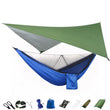Camping Hammock Mosquito Net and Hammock Canopy Portable Nylon Hammock Rain Fly Tree Straps for Hiking Camping Survival Travel