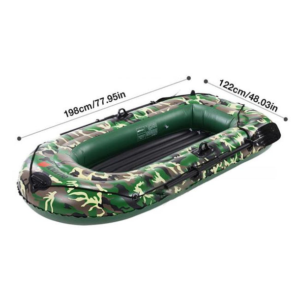 Sports 2/3Person Thickening PVC Inflatable Boat Raft River Lake Dinghy Boat Pump Fishing Kayak Canoe Boat Drifting