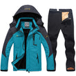 Winter Ski Suit For Men Waterproof Ski Jacket Pants Set Windproof Keep Warm Outdoor Snow Skiing and Snowboarding Jacket Men