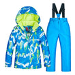 2020 New Ski Suit Kids Winter -30 Degree Snowboard Clothes Warm Waterproof Outdoor Snow Jackets + Pants for Girls and Boys Brand