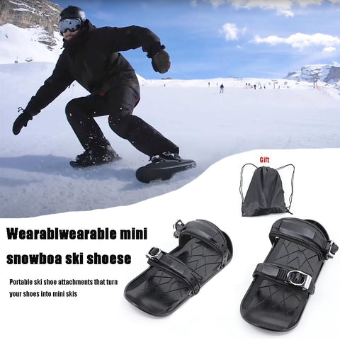 New Booming Winter Sport Mini Skis Skates For Snow Portable Ski Shoe Suitable For Snow And Ace
