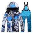 New Winter Ski Suit for Men Warm Windproof Waterproof Outdoor Sports Snow Jackets and Pants Male Ski Equipment Snowboard Jacket