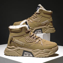 PUPUDA Trend Snow Boots Men New Chunky Shoes Sneakers Winter High-top Shoes Male Good Quality Snow Furry Warmth Sneakers Men