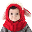 Hot Cute Newborn Kids Baby Boy Girl Fur Pom Hat Winter Warm Knit Bobble Beanie Cap Scarf new