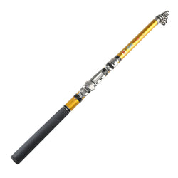 Portable Sea Fishing Rod Pole Carbon Fiber 1.5/1.8/2.1/2.4m Telescopic Spinning Reel Mini Fish Tackle Accessories Tools