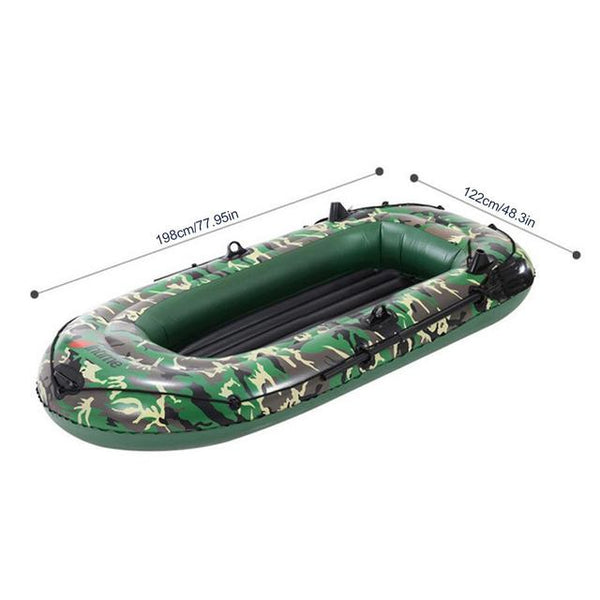 2-3 Person Thickening PVC Inflatable Boat Raft River Lake Dinghy Boats Kayak Canoe Pump Drifting Fishing Rowing Air Boat