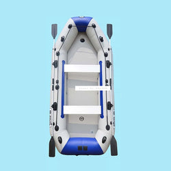 8-10 Person PVC Inflatable Boat Raft River Dinghy Fishing Rowing Boat With Aluminum Oars Air Pump D3360 728kg Load Weight 0.9MM