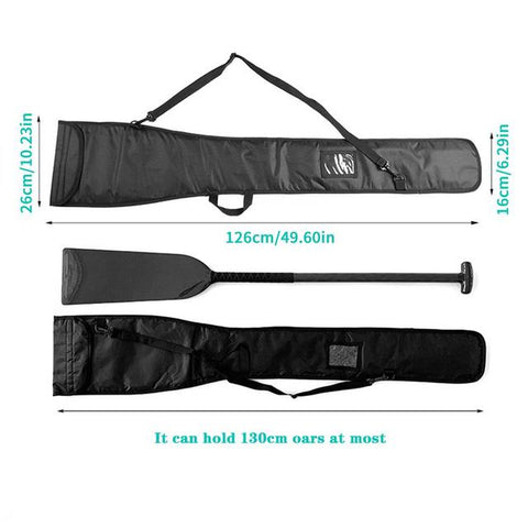 126CM Outdoor Kayak Paddle Bag Oxford Cloth With 2 Separate Compartments Waterproof Handy Portable Rowing Paddle Storage Tote